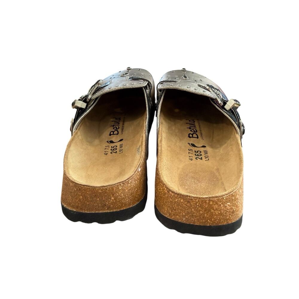 Birkenstock Betula Rocko, Pewter Studded Clog Sandals 41, US 10 M8 EUC Western - Picture 6 of 8
